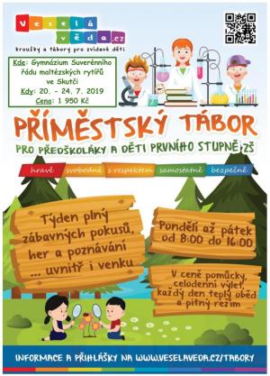PŘÍMĚSTSKÝ TÁBOR VESELÁ VĚDA SKUTEČ 1